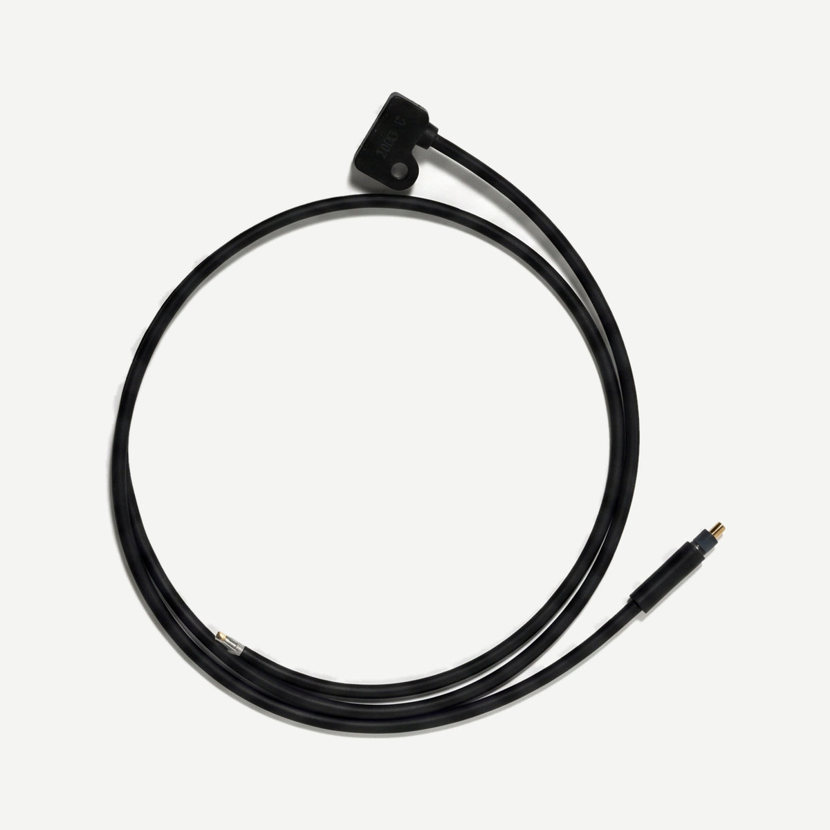 Sensor de velocidad SEG con su cable, el imán y la placa de fijación de acero inoxidable